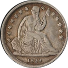 1839-O Seated Liberty Dime 'No Drapery' Nice XF Great Eye Appeal Nice Strike