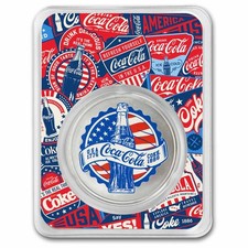 Coca-Cola® 1 oz Silver Colorized Americana (in TEP) 81.35 per troy oz