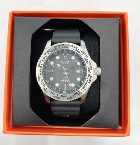 Citizen Promaster B877-0087T01 Eco-Drive Gmt Limité Porter Solaire Montre Hommes