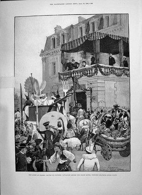 Old 1891 Queen Grasse Battle Flowers Hotel Princess Beatrice Howard E Victorian