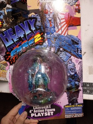 Xebec Toys Heavy Metal FAKK 2 Lambert 4 Inch Action Figure Playset, Brand New!