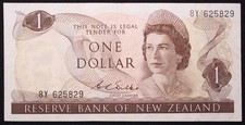 New Zealand 1 Dollar ND (1967-81) - Queen Elizabeth II - P-163 (L2704) - BA-S