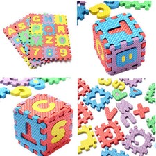 36pc Intellectual Toy Foam Floor Alphabet & Number Puzzle Soft Mat For Kids Play