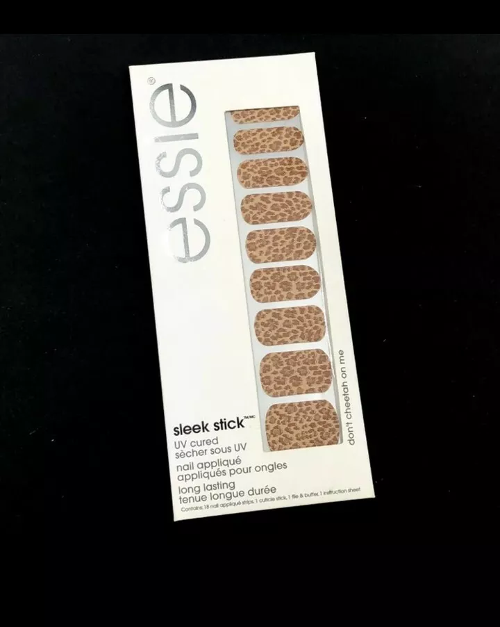 Essie Sleek Stick Nail Stickers Nail Strips 110 don t cheetah FREE
