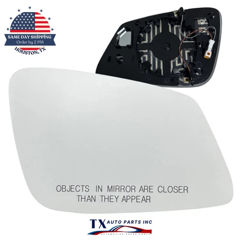 For BMW F22/F30/F32/F36/F39/E84 Passenger Side Mirror Glass Heated 2pin Plug