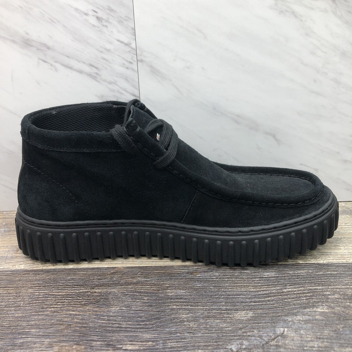 Clarks Torhill Hi Chukka Ankle Boot Black Suede 26173664 Clarks Torhill Hi Chukka Ankle Boot Black Suede 26173664