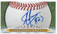 TOMAS TELIS SIGNED AUTO'D 3X5 SIGNATURE CARD TEXAS RANGERS INDEX CARD IC