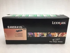 New OEM Sealed Lexmark E460X41G Cartridge High Yield Return Prog 15K E46X