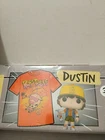 Funko Pop! Stranger Things DUSTIN Tee T-Shirt Roast Beef + Vinyl Figure sz. S