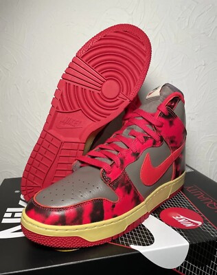 Nike Dunk High 1985 Red Acid Wash Men's Size 9