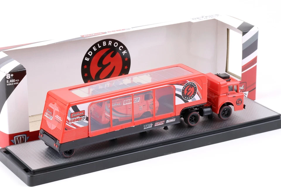 1:64 M2 Machines 1970 Ford C-950 Auto Camion & 1965 Ford Ecoline Van Edelbrock - Immagine 2 di 3