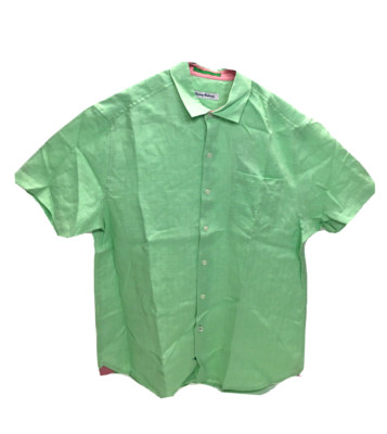 Tommy Bahama T318761 Short Sleeve Costa Sera Shirt , MP3 Green , M