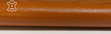 PATENT TAN EPSOM PRINT SHINY Thick Calfskin leather 2 pieces 16"x23" 1.6mm B5538