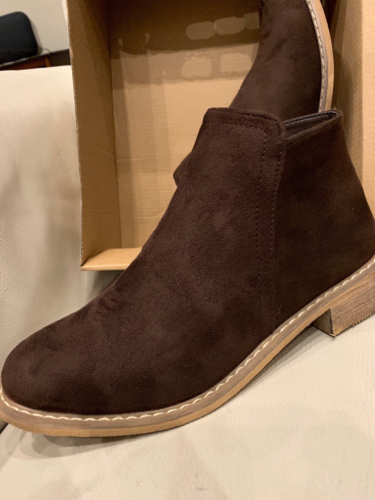 seven7 vegan suede booties