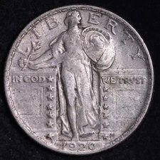 1920 Standing Liberty Quarter CHOICE AU FREE SHIPPING E699 AEC