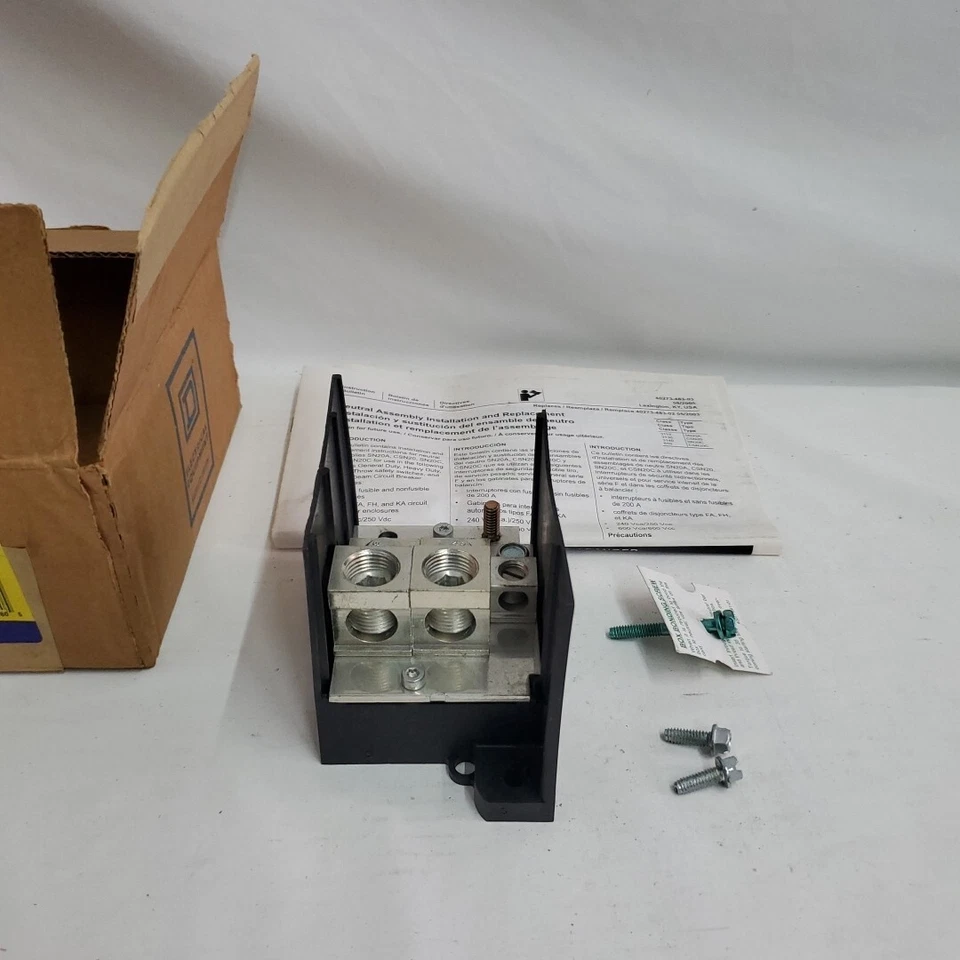SQUARE D SN20A Insulated Groundable Neutral Kit 33160 New Sealed Box - Image 2 of 4