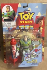 VTG NEW Disney Toy Story Action Figure Buzz Lightyear W/ Flying Rocket Action 95