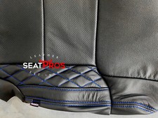 Katzkin Leather Seat Covers For 2014-21 Tundra Crewmax Double Cab Diamond Blk