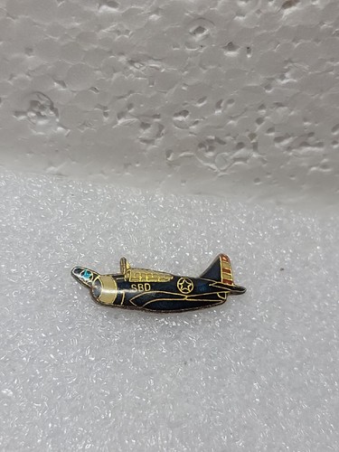 Douglas SBD Dauntless Plane WWII Navy Enamel Lapel Pin Single Clutch ...