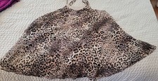 Victoria's Secret Beautiful Animal Print Nightie with Rhinestones, Size Large