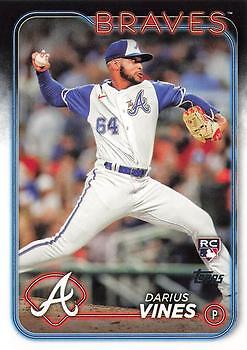 2024 Topps #493 Darius Vines Atlanta Braves Rookie Card RC