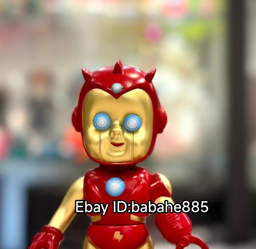 Blackpearls NOAH Hapy Devilboy Red Iron Man Limited Sofubi Vinyl