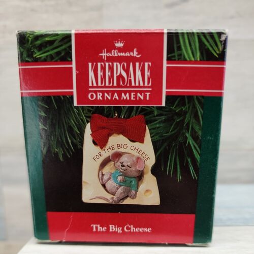 Hallmark Keepsake Ornament The Big Cheese  Mouse & Cheese 1991 - Picture 1 of 5
