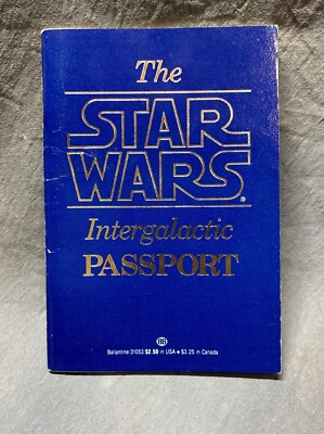1983 Star Wars Intergalactic Passport 1st Edition Lucasfilm Unused  Ballantine