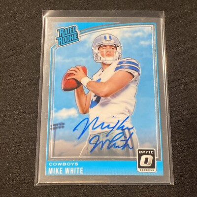 2018 Donruss Optic #185 Mike White RC Rookie Card Auto 106/125 Autograph Jets QB