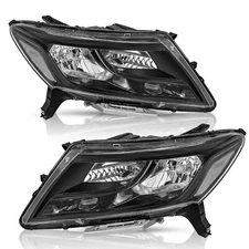 For 2013 2014 2015 2016 Nissan Pathfinder Black Headlights Headlamps Left+Right