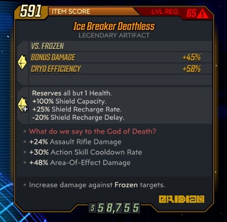 DLC 1-6 - PC/PS4/PS5/XBOX - Custom Level 72 Artefakte - Borderlands 3 - Bild 143 von 197
