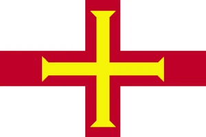 Guernsey Flag Self Adhesive Vinyl Sticker