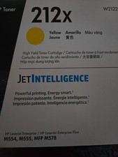 HP 212X Yellow W2122X Original HP Toner Cartridge High Yield NEW OPEN BOX