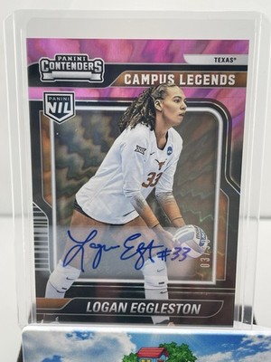 Logan Eggleston 2025 Panini NIL The University of Texas Campus Legends Auto 3/99
