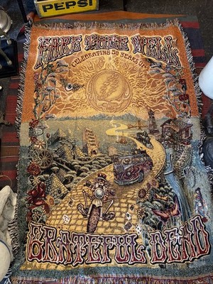 Grateful Dead Golden Road Blanket Fare Thee Well 50th Anv. VW Van