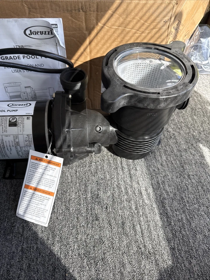 Jacuzzi 348178 JPA Pro Grade Pool Pump, 3' STD 1 HP 2SPD, Black - Image 3 of 4