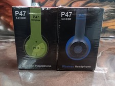 Set Of 2 P47 Wireless Bluetooth Headphones wi...