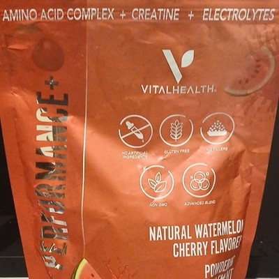VitalHealth Performance+ Watermelon Cherry Gluten-Free Powder 14.8 oz