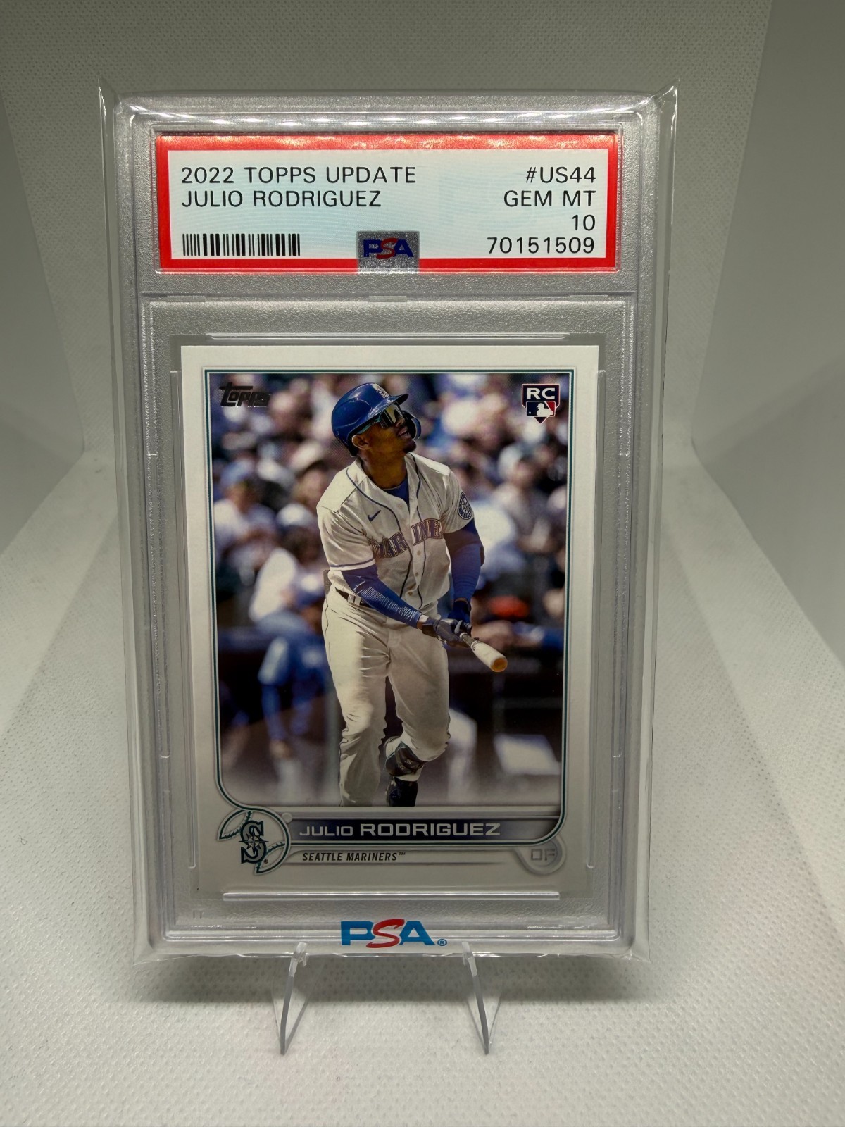 2022 Topps Update Julio Rodriguez Rookie #US44 PSA 10