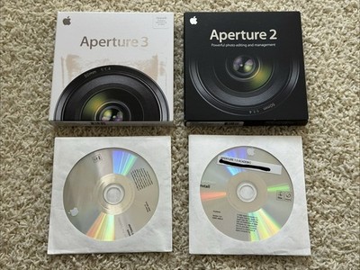 APPLE APERTURE 3, APERTURE 2, and APERTURE 1.5 INSTALLATION DISKS W/CODES