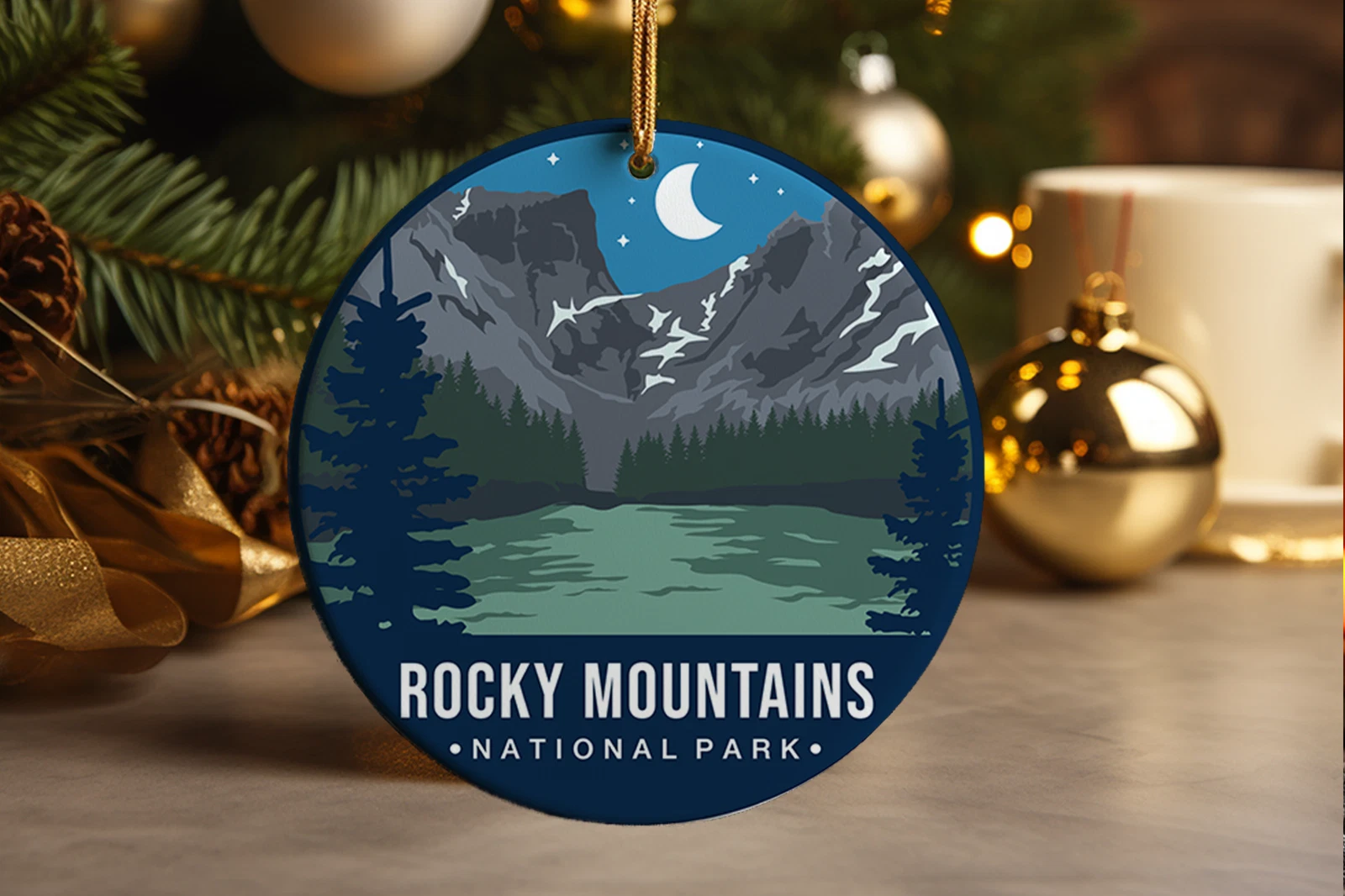 Rocky Mountains National Park Ornament