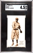 1917 ZEE-NUT TOM HUGHES NNO VG-EX+ SGC 4.5 BASEBALL SALT LAKE CITY BEES