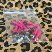 Litezpeed 1” Skateboard Mounting Hardware Pink/Black – Bagged Set