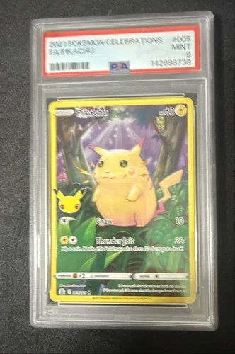 Pikachu 005/025 Celebrations Holo PSA 9