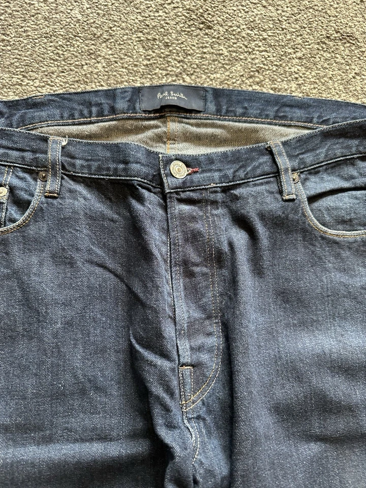 Мужские джинсы Paul Smith, размер W38 X L34, прямые, обычный крой, джинсовая ткань, синий, (S6) - Изображение 3 из 4