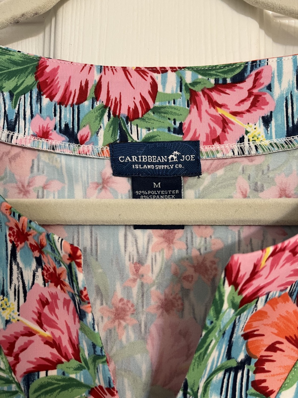 Caribbean Joe Coverup Dress Vibrant Floral Size M NWOT