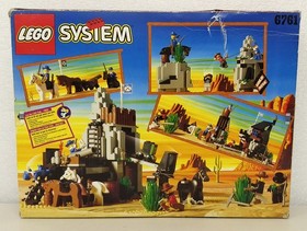 Vintage LEGO System 6761 BANDIT'S SECRET HIDEOUT ~ Wild West Missing (3) Pieces