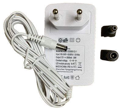 12V 3A Power Adapter 36W Netzteil EU Stecker LED Router Kamera 5,5x2,1mm AC/DC