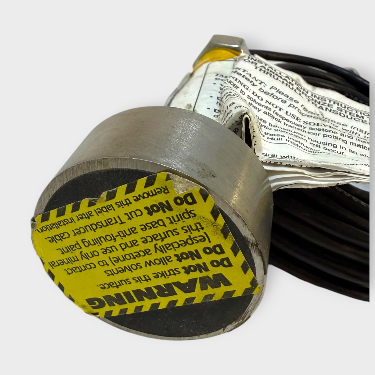 Airmar SS505 (?) Stainless Steel Thru-Hull Transducer w/3-Pin Fuji
