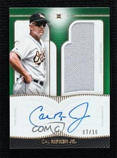 2021 Topps Definitive Collection Relic Green 7/10 Cal Ripken Jr Auto HOF 1q7